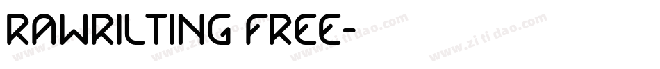 Rawrilting FREE字体转换